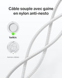 BELKIN USB-C TO USB-C 240W 2.0 BRAIDED PCR 1M WHITE