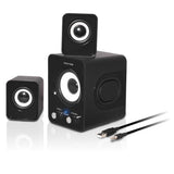 Mini Enceintes Stéréo 2.1 6W Jack 3.5 mm noir