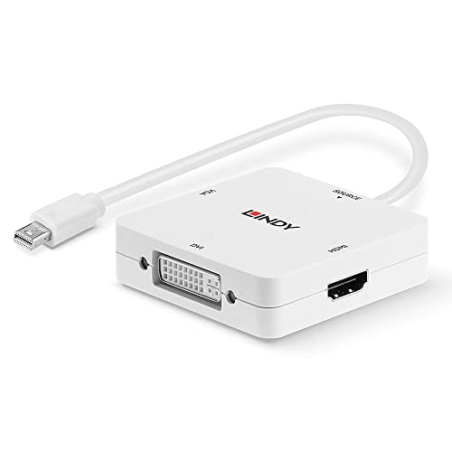 LINDY Adaptateur Mini DP 1.2 vers HDMI 4K30 DVI VGA