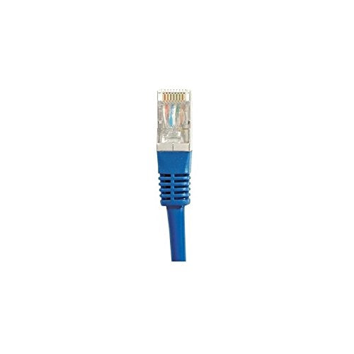 Cordon RJ45 catégorie 6 S/FTP bleu - 0,15 m