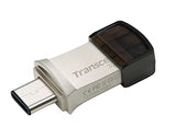 TRANSCEND 32Go Clé USB3.1 Gen 1- On The Go - Type A et C - Argentée