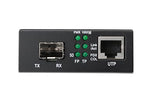 Digitus DN-82130 convertisseur de support réseau 1000 Mbit/s Noir