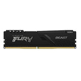 KINGSTON 128Go 3200MHz DDR4 CL16 DIMM Kit of 4 FURY Beast Black