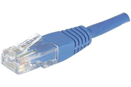 Cordon RJ45 CAT 6 U/UTP bleu - 5 m