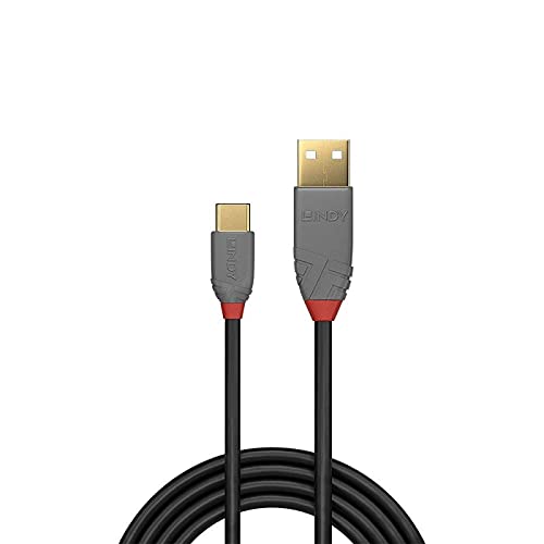 LINDY Câble USB 2.0 Type A vers C Anthra Line 1m