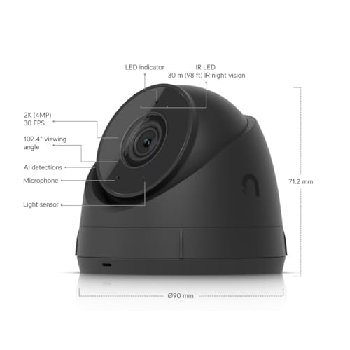 Ubiquiti UVC-G5-Turret-Ultra-B Caméra G5 Turret Ultra (Noir)