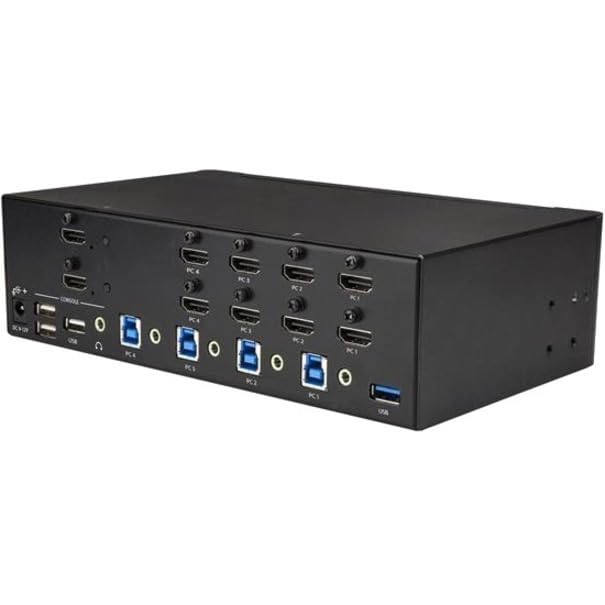 KVM Switch/USB Hub4 Dual Monitor Display