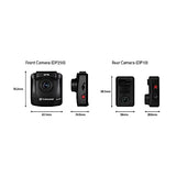TRANSCEND DrivePro 620 Dual Dashcam 32Gox2 Dual Camera 1080P Sony Sensor GPS