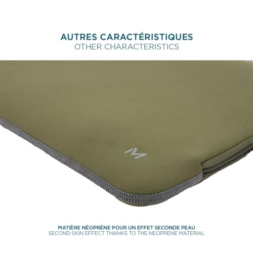 MOBILIS Housse Skin Sleeve pour ordinateur 12.5-14" - Khaki, Gris