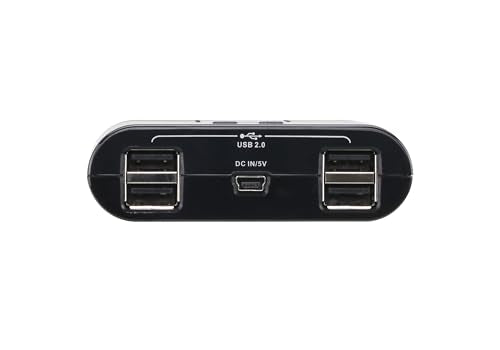 ATEN US424 commutateur écran, clavier et souris Noir
