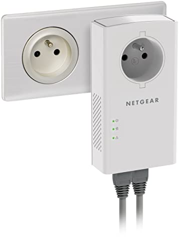 Netgear PLP2000 pack de 2 cpl AV2000 2xRJ45 prise gigogne