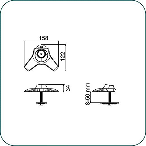 AAVARA Fixation de vissage TI001 pour support Aavara