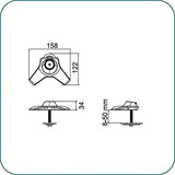 AAVARA Fixation de vissage TI001 pour support Aavara