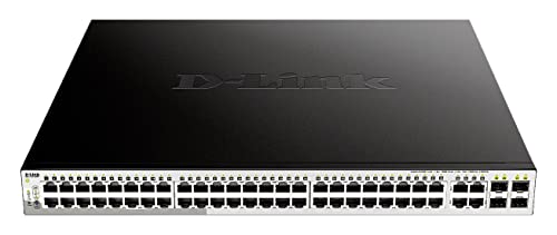 D-LINK 52-Port Layer2 Smart Managed 48x PoE Gigabit Switch dlink green 3.0 48x 10/100/1000Mbit/s TP RJ-45 PoE Ports 802.3at
