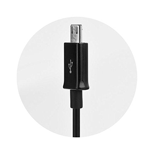 Câble Data Micro USB - 1m, Embout Long de 8mm - Noir