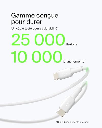 BELKIN BOOST CHARGE USB-A to USB-C Cable PVC 2M White