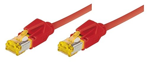 Cordon RJ45 sur câble catégorie 7 S/FTP LSOH snagless rouge - 0,3 m