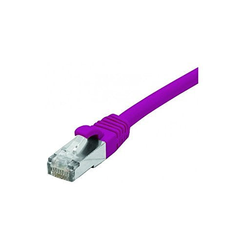 Cordon RJ45 catégorie 6 F/UTP LSOH snagless violet - 0,3 m