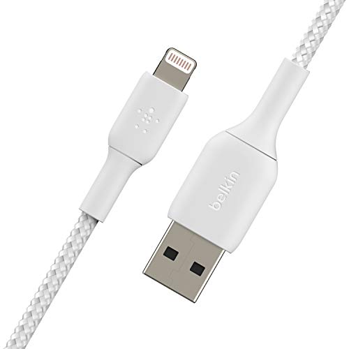 BELKIN BOOST CHARGE USB-A to Lightning Cable Braided 0.15M White