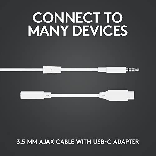 LOGITECH G G333 Earphones with mic in-ear wired 3.5 mm jack white for Oculus Quest 2 256 GB Quest 2 64 GB