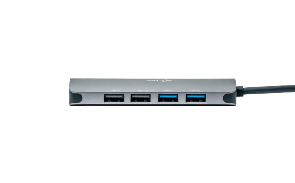 I-TEC USB-C Metal Nano Dock 2x HDMI 1x GLAN 2x USB 3.2 2x USB2.0 1x USB-C 3.2 Gen.1 Data 1x USB-C 100W PD Sans Alimentation