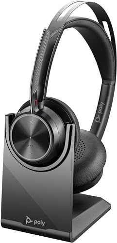 HP Poly Voyager Focus 2 USB-C Bluetooth Headset +USB-C/A Adapter