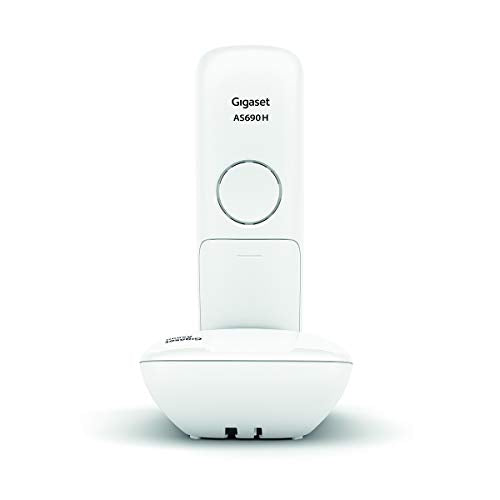 Gigaset AS690 téléphone sans fil DECT blanc - base + combiné