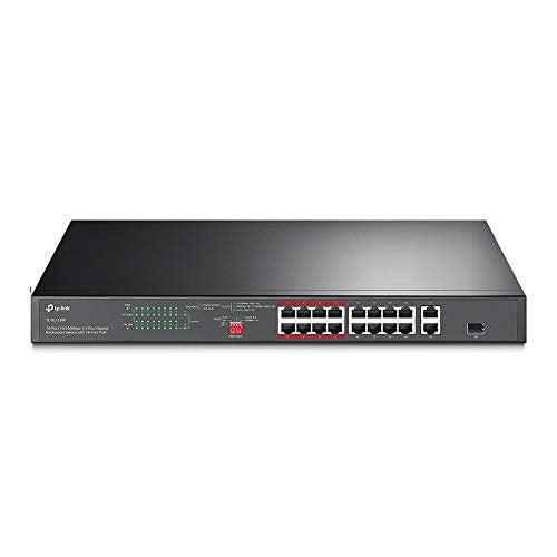 TP-Link TL-SL1218P Switch 16P 10/100 PoE+150W 2 Giga 1 SPF