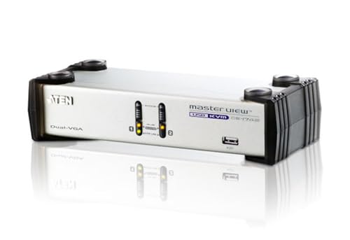 Aten CS1742 KVM 2 Ports VGA/USB Dual Screen + Audio