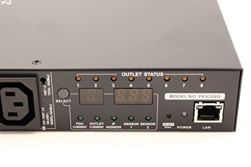 Aten PE6208G-ATB-G 16A 8-Prise 1U Avec Mesure & Commutateured eco PDU