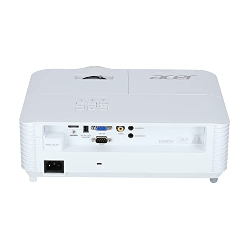 ACER H5386BDi DLP 720p 1280x720 16:9 4500 ANSI Lumen 20.000:1 35DB HDMI VGA RCA USB A wireless projection white