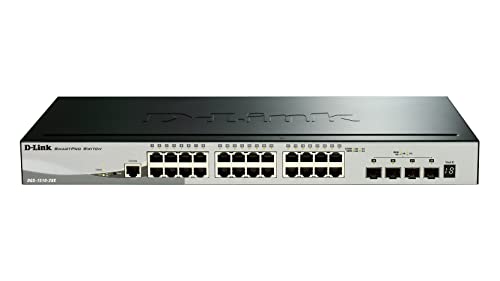 D-LINK 28-Port Smart Managed Gigabit Stack Switch 4x 10G dlink green 3.0 24x 10/100/1000Mbit/s TP RJ-45 Port 4x 10Gbit/s Fiber SFP+