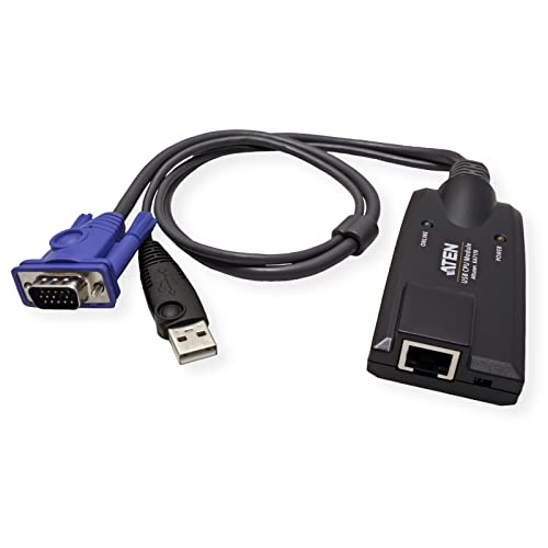 ATEN KA7170-AX câble kvm Noir, Bleu, Métallique