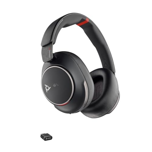 POLY Voyager Surround 85 TEAMS Casque BT avec stand chargeur