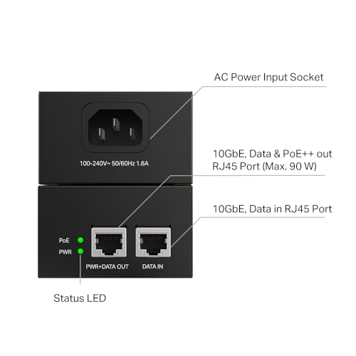 TP-Link Omada POE380S adaptateur et injecteur PoE 10 Gigabit Ethernet