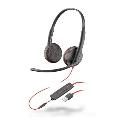 PLANTRONICS Blackwire C3225 Casque Jack 3.5 -2 écouteurs