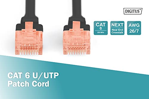 Digitus DK-1612-020/BL câble de réseau Noir 2 m Cat6 U/UTP (UTP)