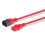 LINDY 0.5m IEC Extension Lead Red