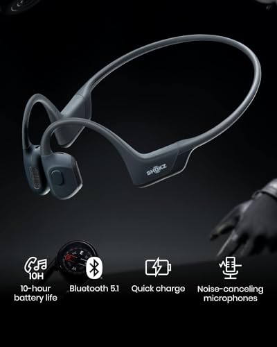 SHOKZ Casque à conduction osseuse OpenRun Pro - Bluetooth - Noir