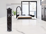 Bloc multiprise verticale 3 prises et 2 ports USB