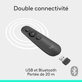 LOGITECH R500s Laser Presentation Remote GRAPHITE
