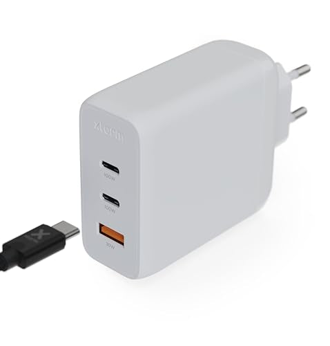 XTORM Chargeur mural écologique XEC100 100 W 3 ports USB-A USB-C PD certifié GRS