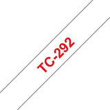 BROTHER P-TOUCH TZE-741 noir sur vert 18mm
