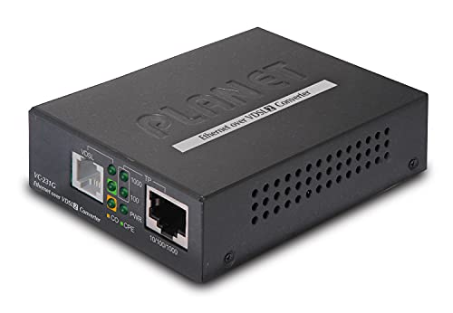 PLANET VC-231G convertisseur de support réseau 1000 Mbit/s Noir