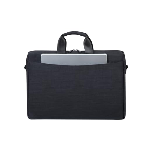 Sacoche business 5 poches 17.3", Polyester ECO  noir chambré