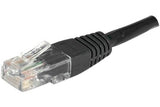 Cordon RJ45 catégorie 6 U/UTP noir - 1 m