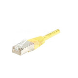 Cordon RJ45 catégorie 6 F/UTP jaune CCA - 1 m