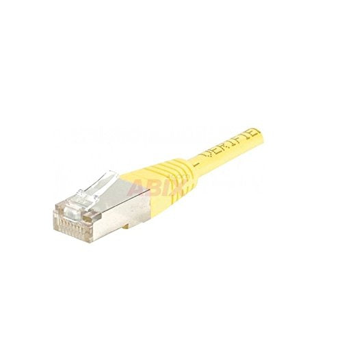 Cordon RJ45 catégorie 6 F/UTP jaune CCA - 1 m
