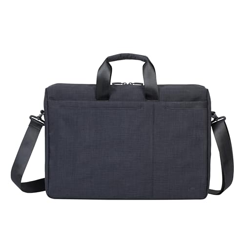 Sacoche business 5 poches 17.3", Polyester ECO  noir chambré