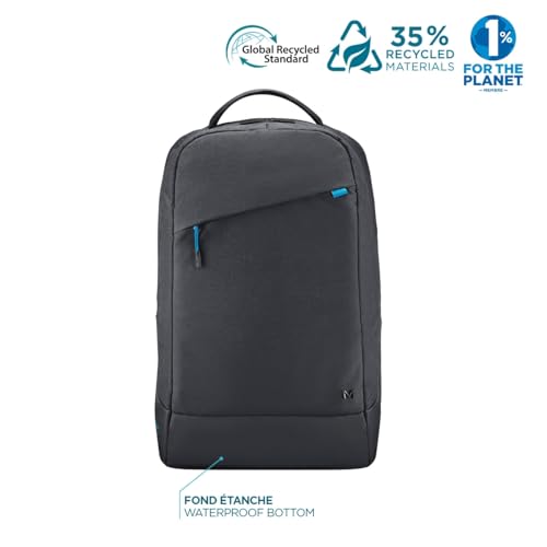 Trendy Backpack 14-17 Black 35% RECYCLED